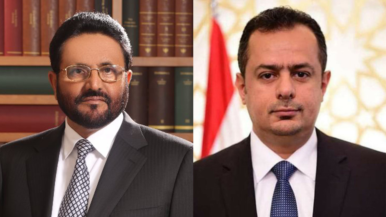 رئيس الوزراء د.معين عبدالملك ومحافظ مأرب سلطان العرادة