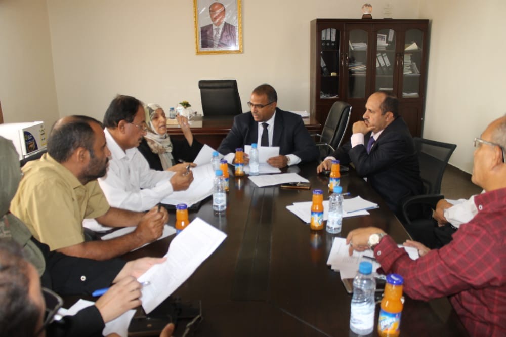 وزير الشؤون الاجتماعية خلال الاجتماع