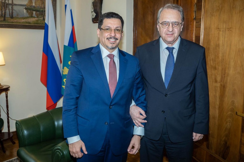 وزير الخارجية مع المبعوث الخاص للرئيس الروسي
