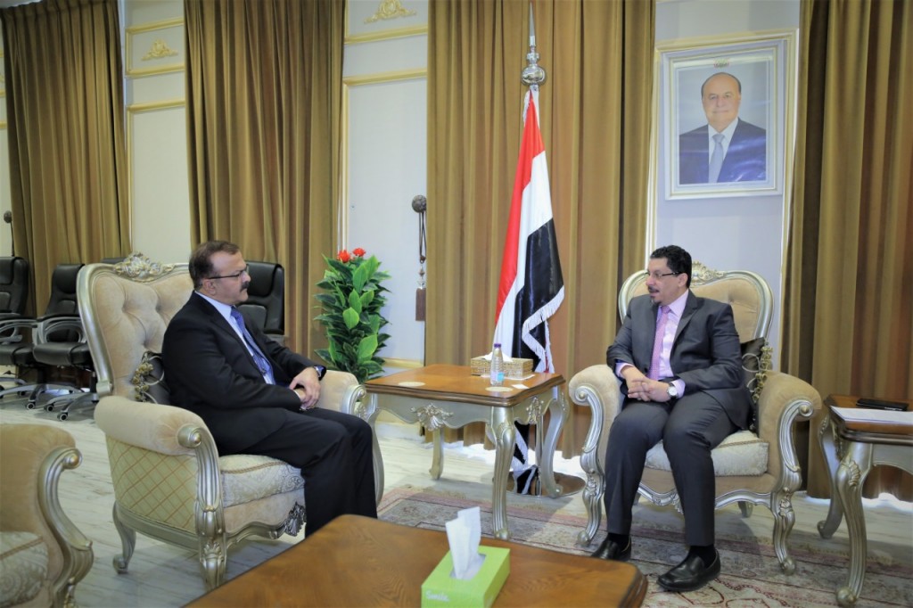 وزير الخارجية خلال اللقاء