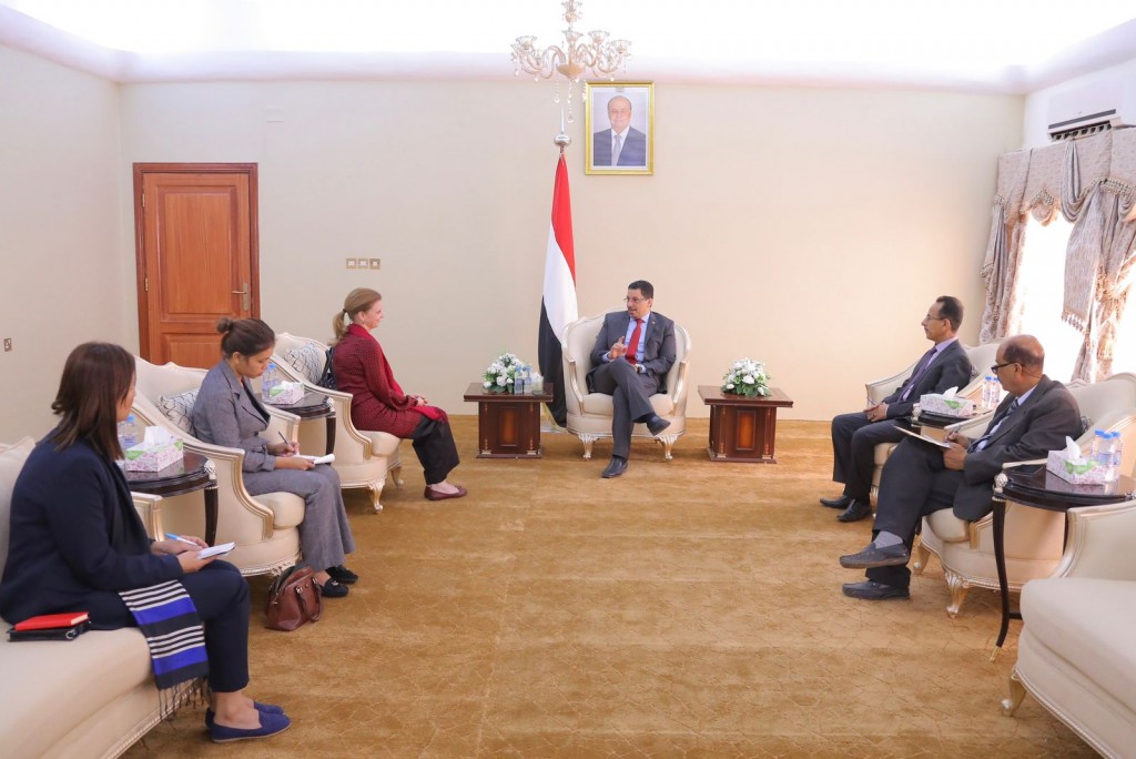 وزير الخارجية خلال اللقاء