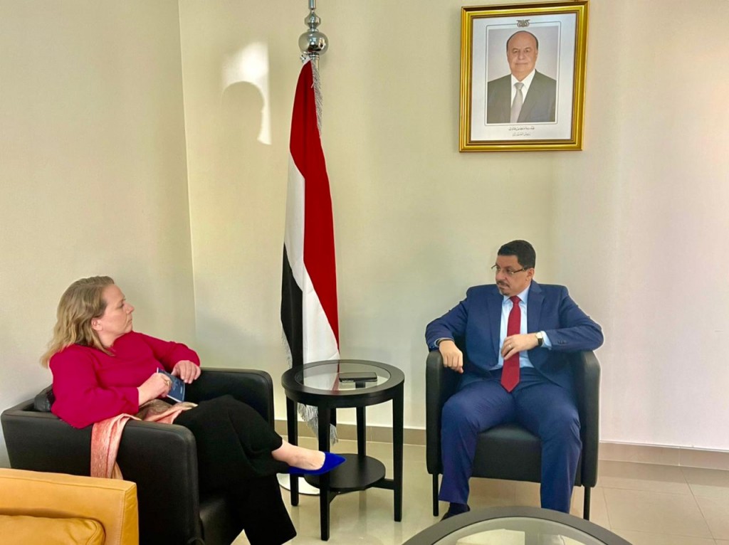 وزير الخارجية خلال اللقاء