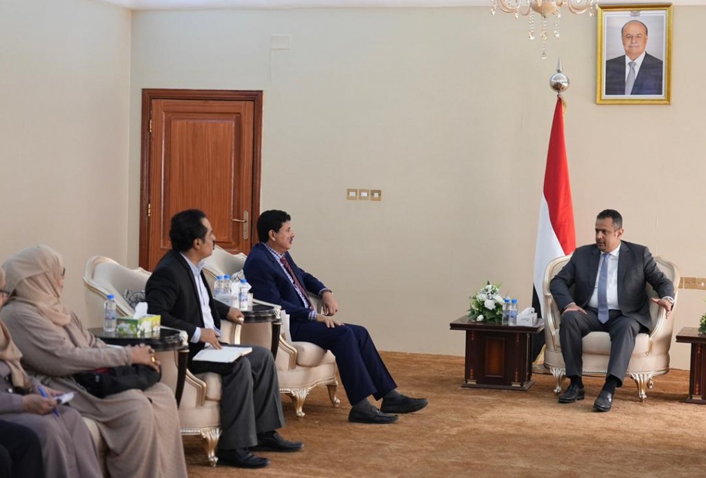 رئيس الوزراء خلال اللقاء