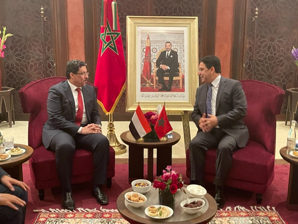 وزير الخارجية خلال اللقاء