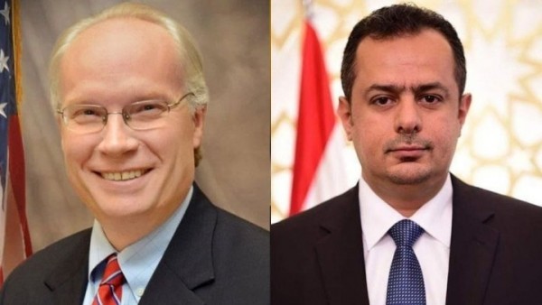 رئيس الوزراء مع المبعوث الأمريكي الخاص