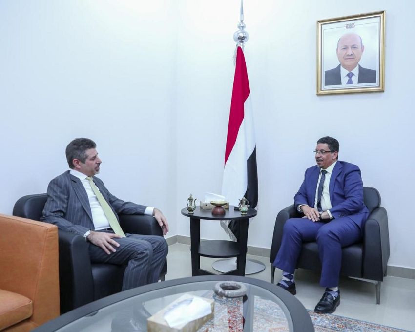 وزير الخارجية خلال اللقاء