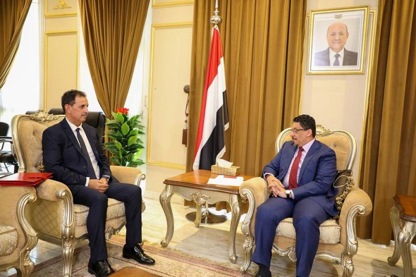 وزير الخارجية خلال اللقاء