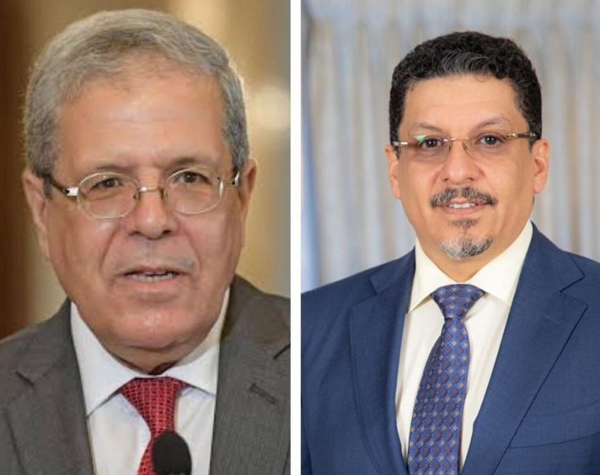 وزير الخارجية مع نظيره التونسي