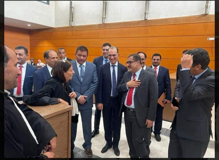 وزير العدل والنائب العام خلال الزيارة