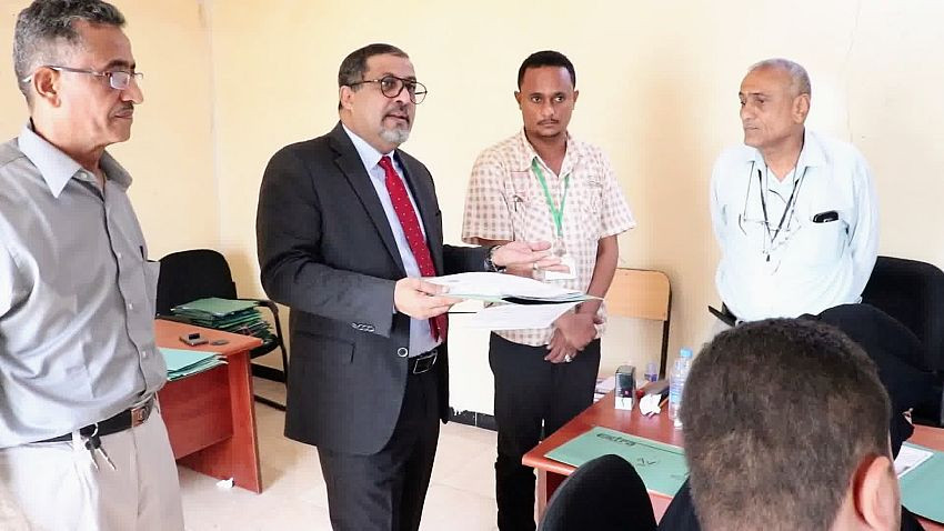 وزير العدل خلال الزيارة التفقدية