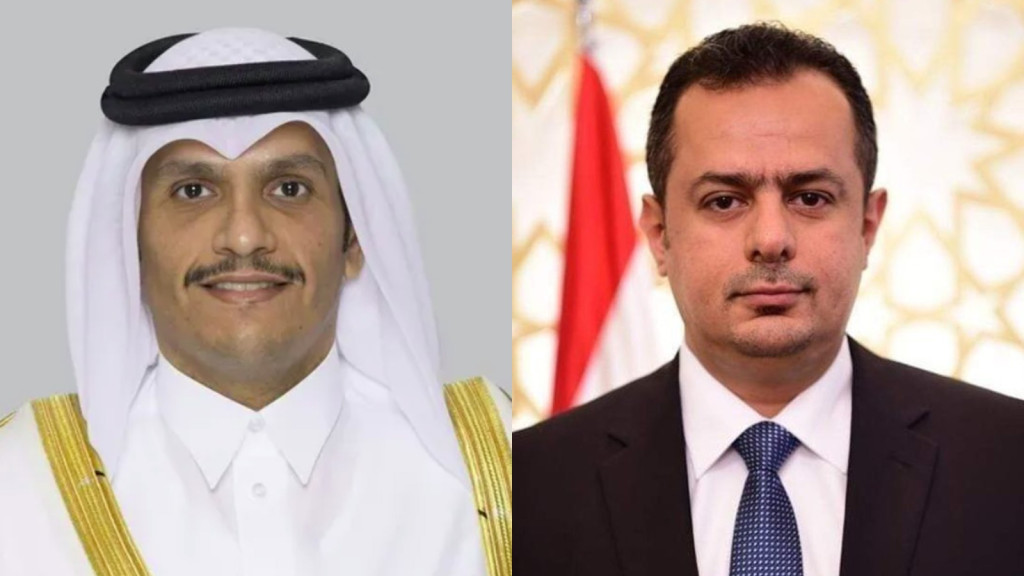 رئيس الوزراء مع نظيره القطري
