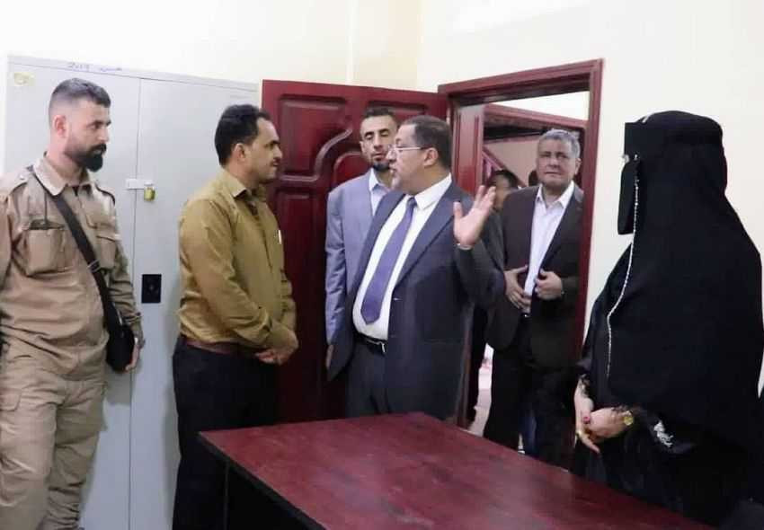 وزير العدل خلال الزيارة التفقدية