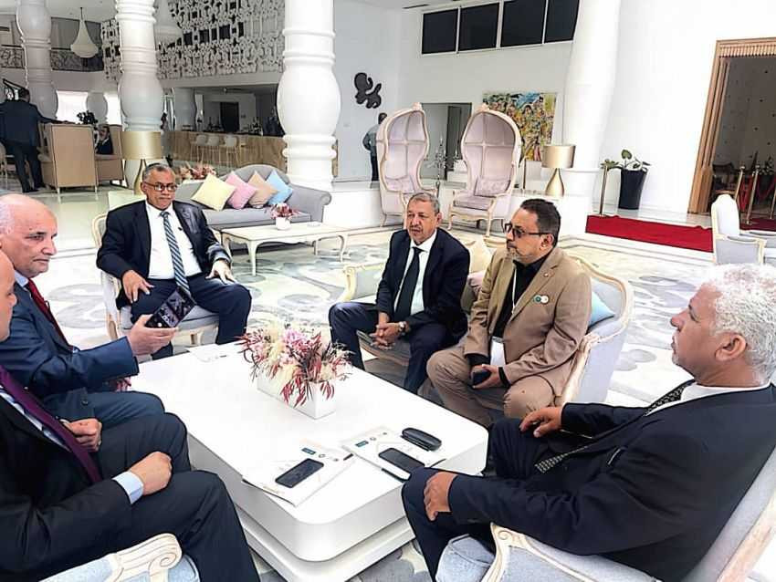 رئيس مجلس القضاء الأعلى خلال اللقاء