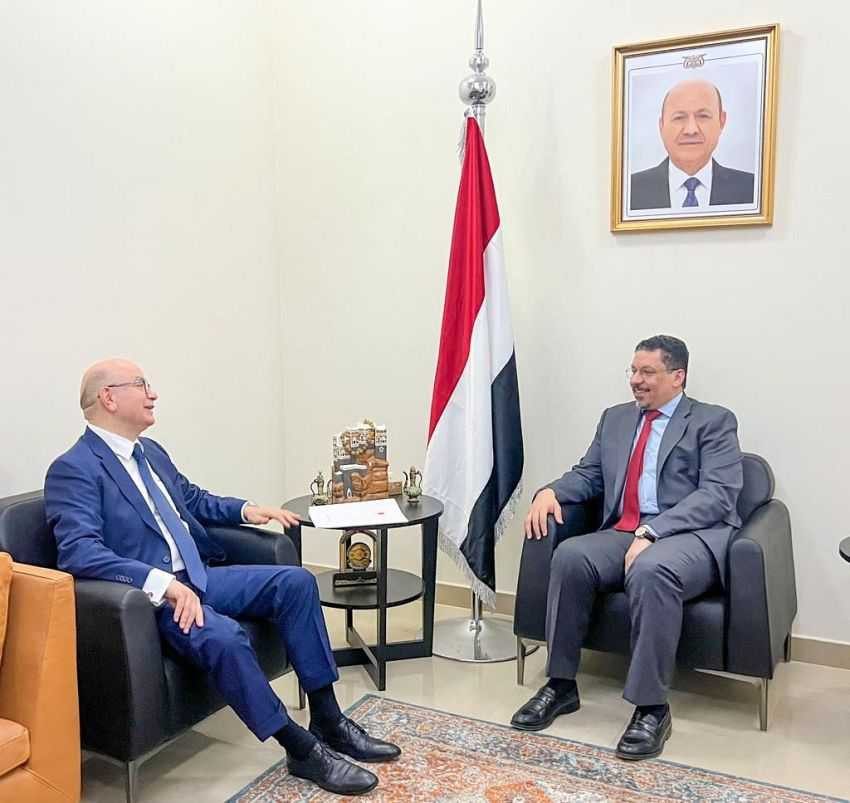 وزير الخارجية خلال اللقاء