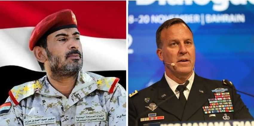 رئيس الأركان مع قائد القيادة المركزية الأمريكية