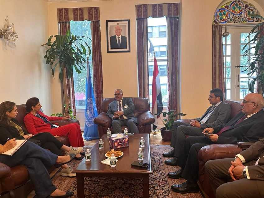 وزير التخطيط خلال اللقاء