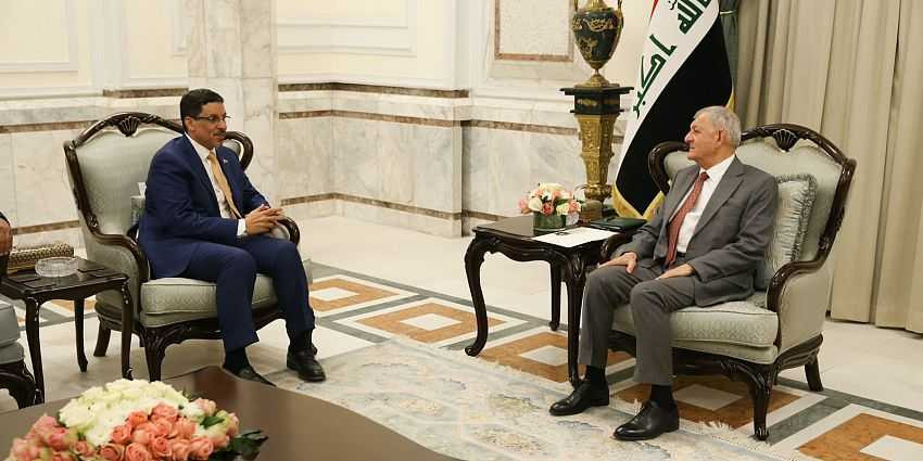 وزير الخارجية خلال اللقاء