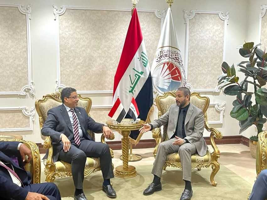 وزير الخارجية خلال اللقاء