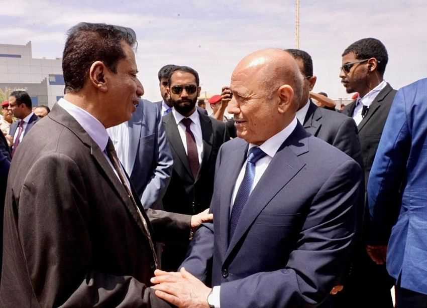 رئيس مجلس القيادة الرئاسي خلال انتهاء جولته