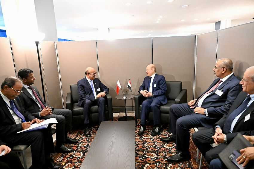 رئيس مجلس القيادة الرئاسي خلال اللقاء