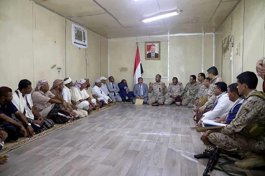 اجتماع لرئيس هيئة الأركان ضم قيادة السلطة المحلية بمحافظة حجة