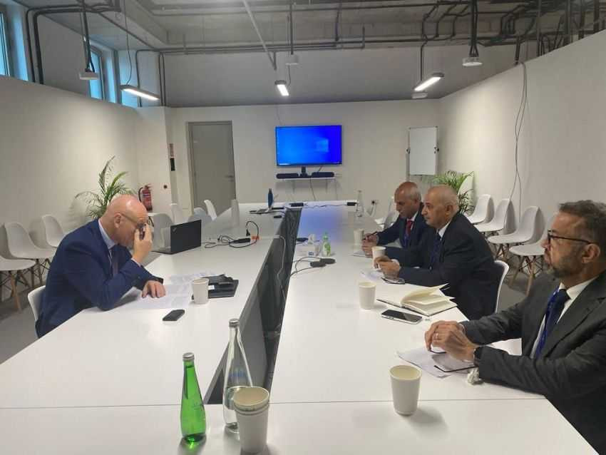 لقاء وزير المياه بمسؤول سياسات التعاون متعدد الأطراف في وزارة التعاون الاقتصادي والتنمية الألمانية