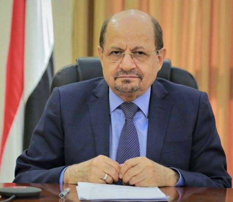وزير الخارجية وشؤون المغتربين الدكتور شائع الزنداني