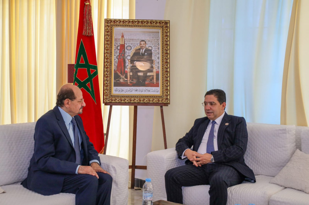 وزير الخارجية يبحث مع نظيره المغربي القضايا ذات الاهتمام المشترك
