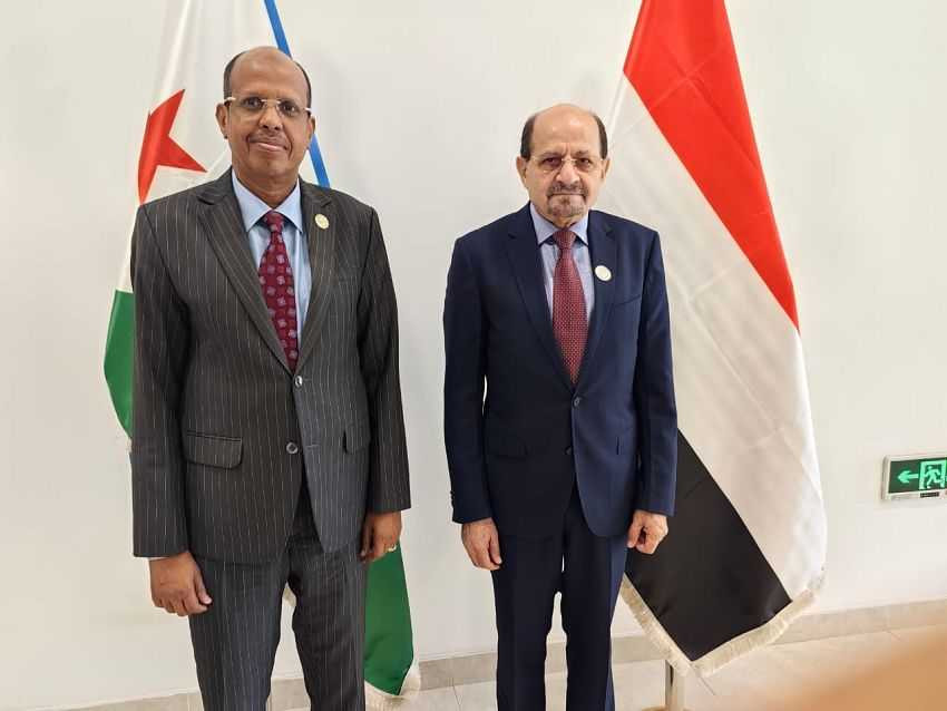 لقاء وزير الخارجية مع وزير الشؤون الخارجية الجيبوتي