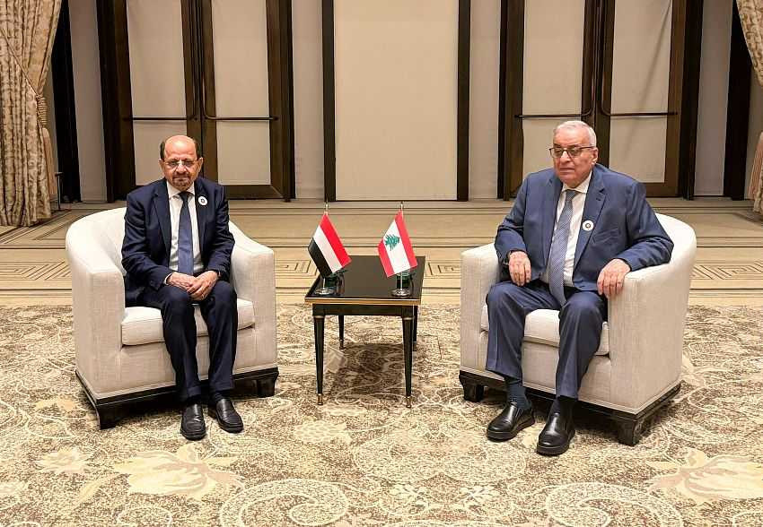لقاء وزير الخارجية مع نظيره اللبناني