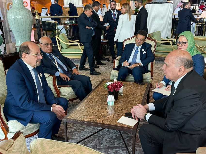لقاء وزير الخارجية مع نائب رئيس الوزراء وزير الخارجية العراقي