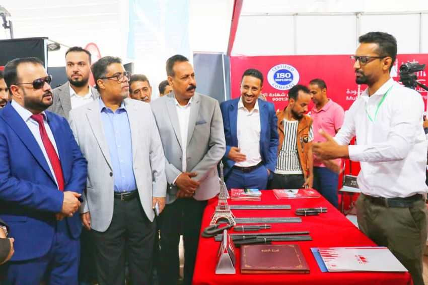 افتتاح وزير الأشغال العامة لفعاليات معرض عدن الأول للإعمار والبناء