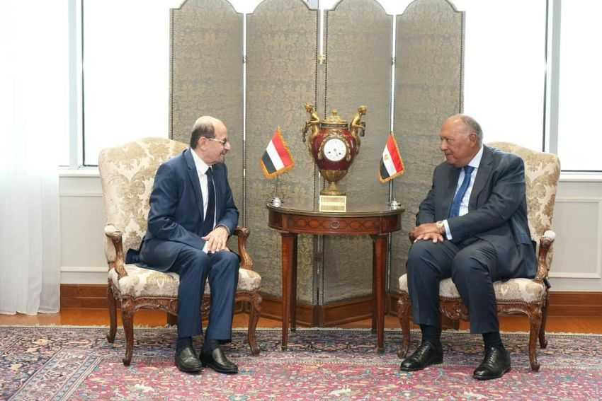 لقاء ثنائى بين وزيري خارجية بلادنا ومصر