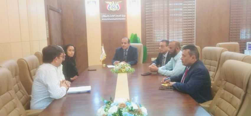 لقاء وزير الصحة مع المدير القطري لمنظمة هانديكاب