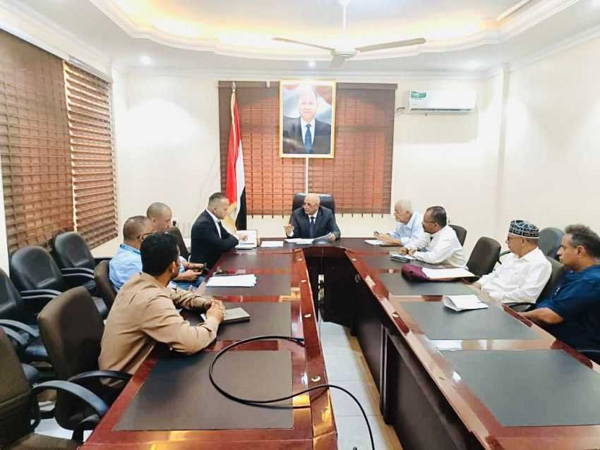 لقاء وزير المياه والبيئة بمدير مكتب المفوضية السامية للأمم المتحدة لشؤون اللاجئين بعدن