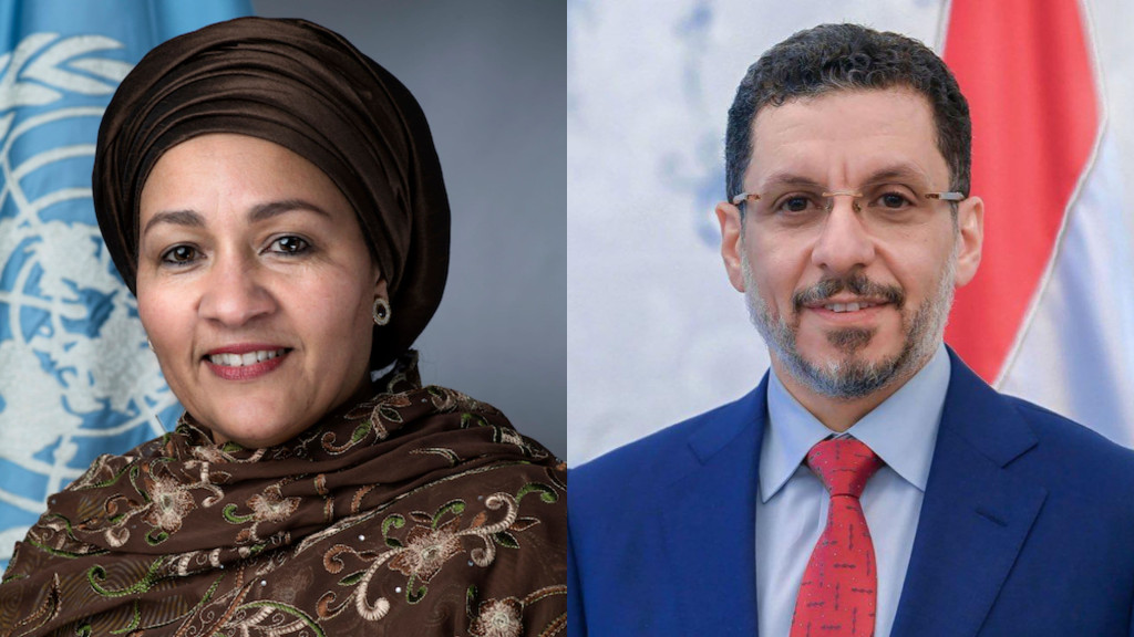 رئيس الوزراء مع نائبة الأمين العام للأمم المتحدة