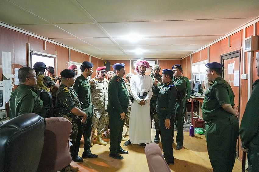 زيارة وزير الداخلية التفقدية سير العمل في ميناء الوديعة البري