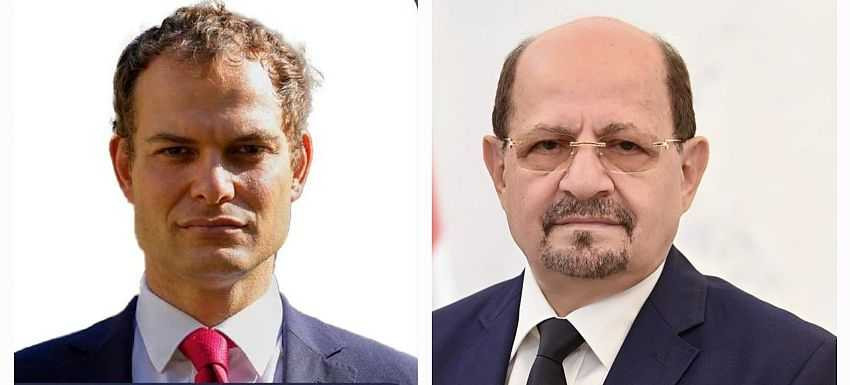 لقاء وزير الخارجية ووزير الدولة البريطاني
