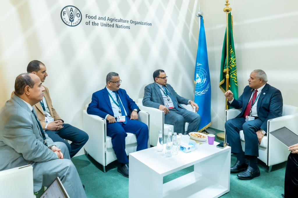 الوزير السقطري يبحث مع (الفاو) مشاريع وأنشطة الأمن الغذائي والتنمية