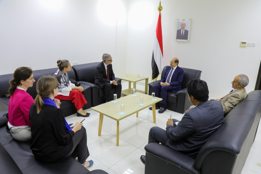 وزير الخارجية يلتقي رئيس بعثة الاتحاد الأوروبي