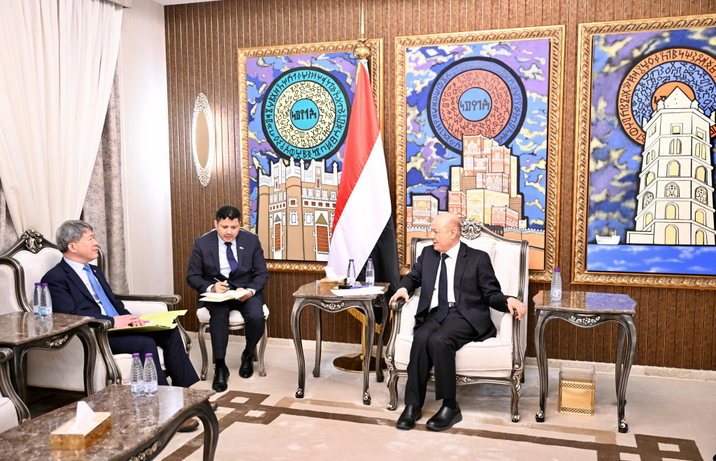 رئيس مجلس القيادة يشيد بالدور الكوري الداعم للشعب اليمني في مجلس الأمن الدولي