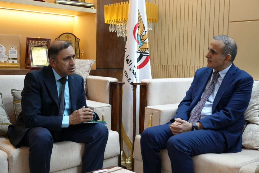 وزير الصحة يبحث مع ممثل اليونيسيف تعزيز الشراكة وتطوير الدعم الموجه للقطاع الصحي